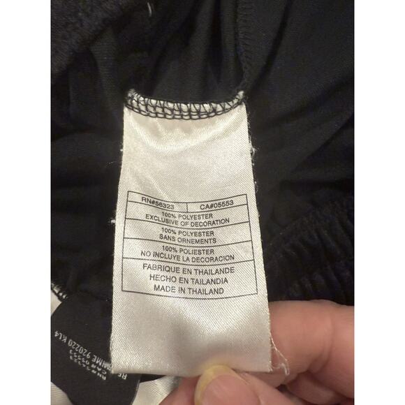 VTG Air Jordan Basketball Silky Shiny Dazzle Black White Shorts 1985/2005 - Picture 7 of 10